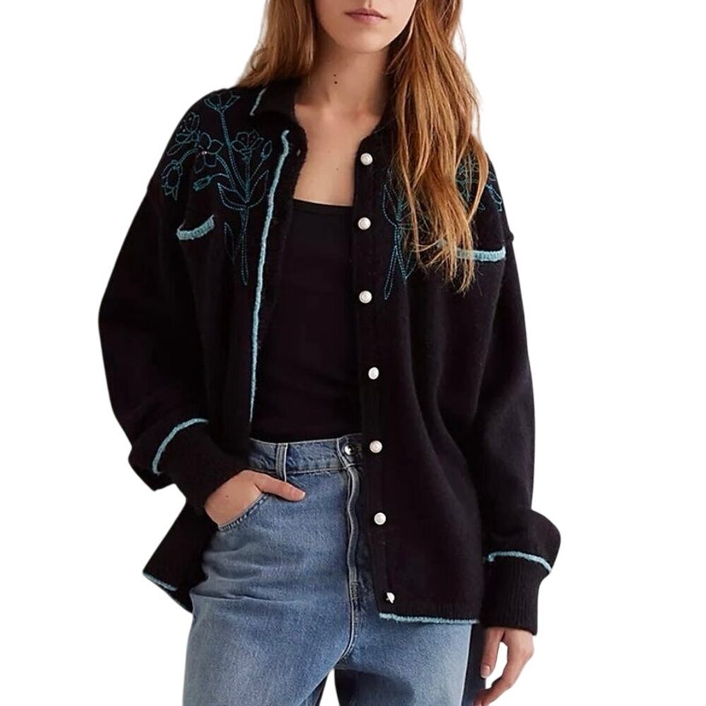 WE THE FREE Wildflower Cardi Size Large New with Tag MSRP $198 SOO